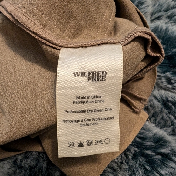 Wilfred Free Nori Dress Faux Suede Aritzia - Picture 7 of 8